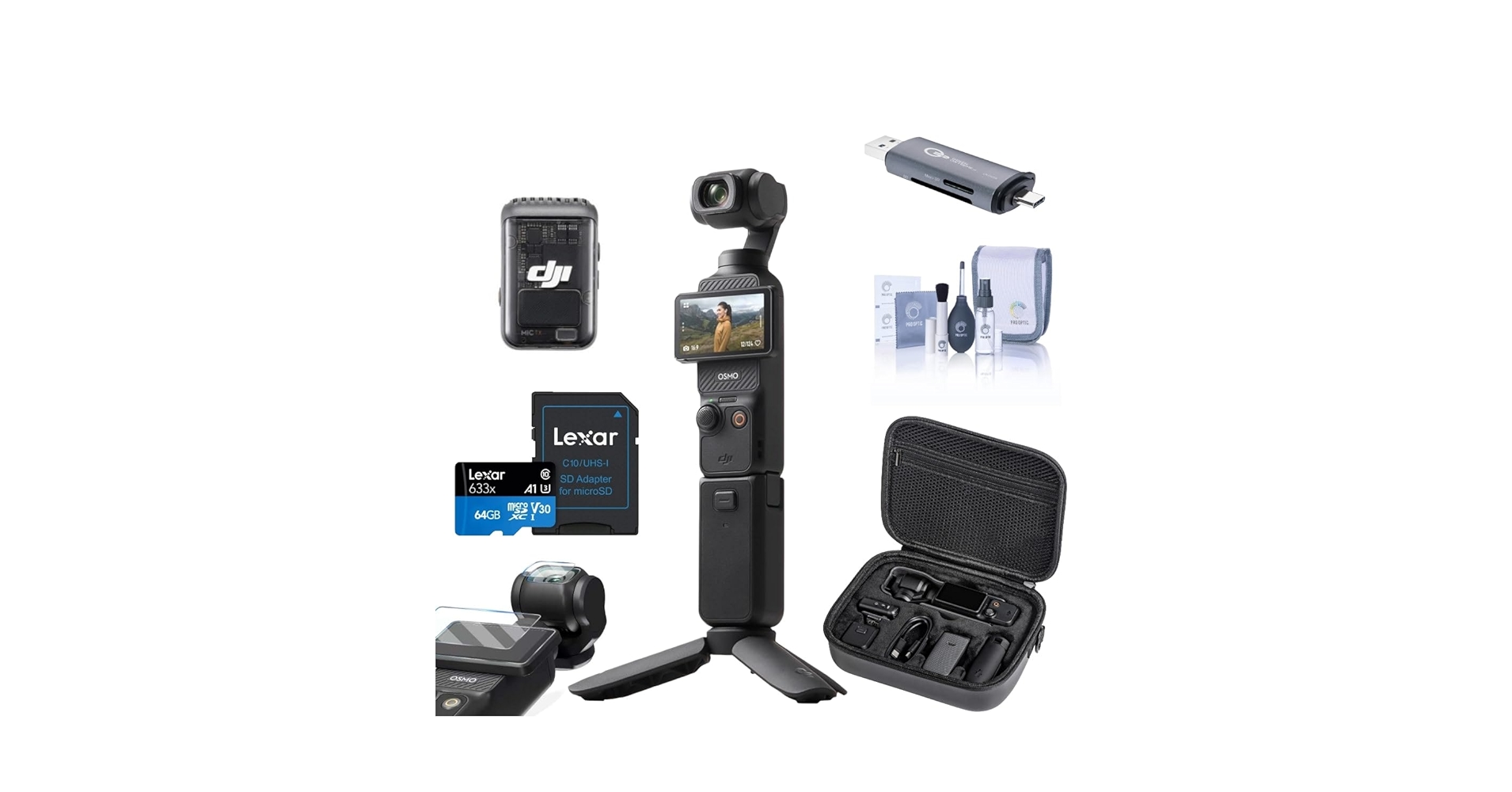 DJI Osmo Pocket 3 クリエイターコンボ(MIC2無し) DJI Osmo Pocket 3 Creator Combo Handheld, gimbal-mounted 4K